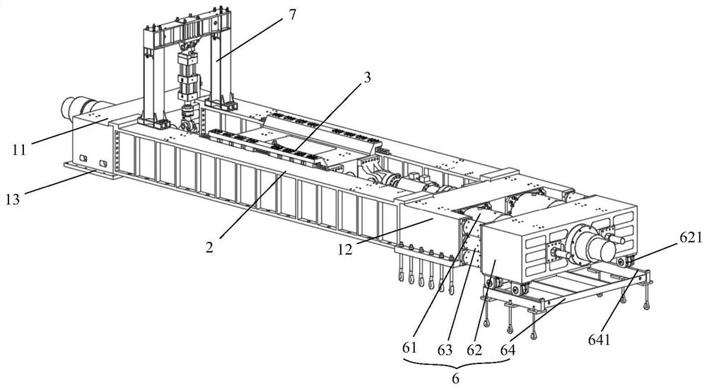 Large-tonnage inhaul cable testing device