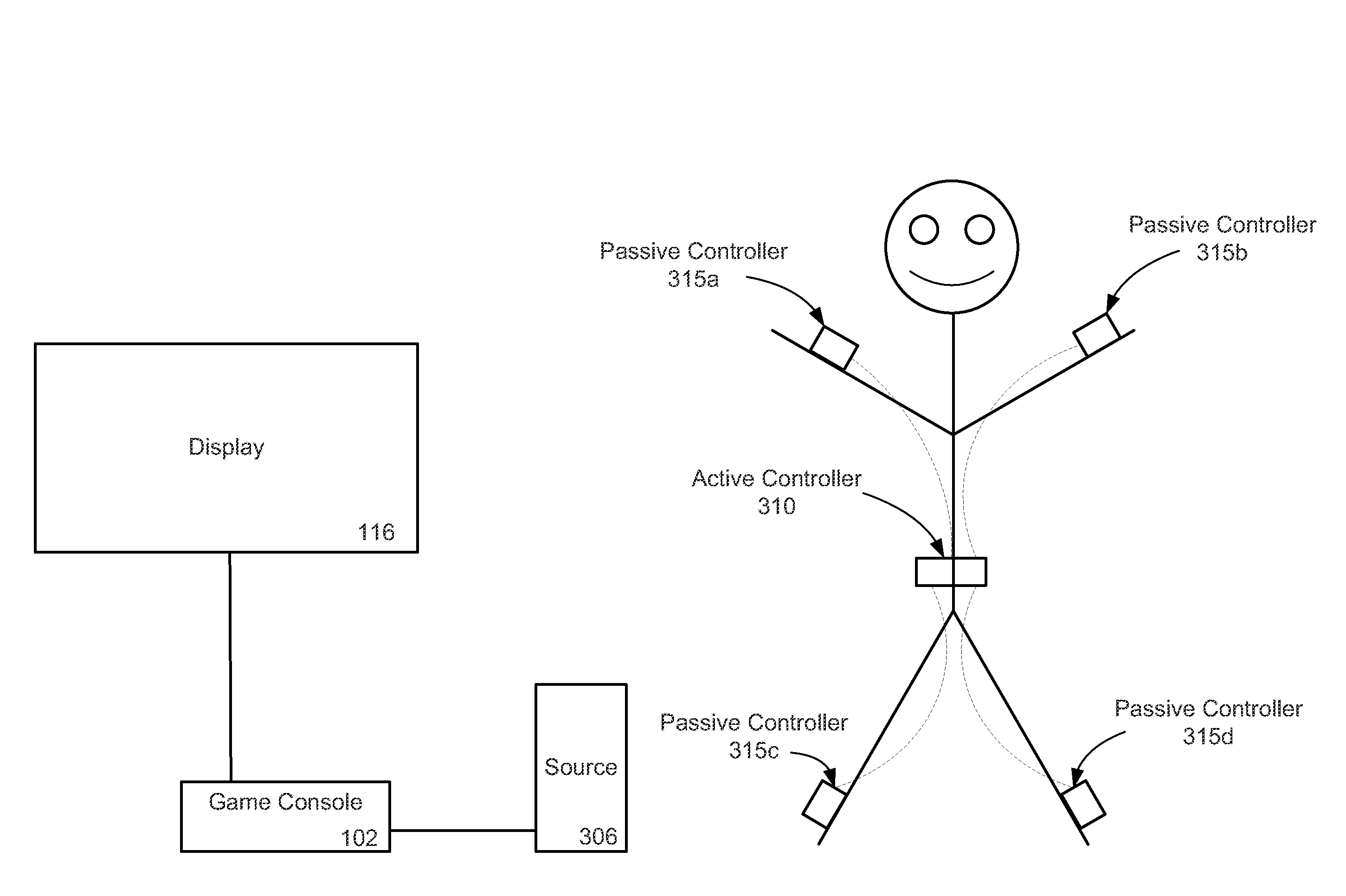 Passive and active video game controllers with magnetic position sensing