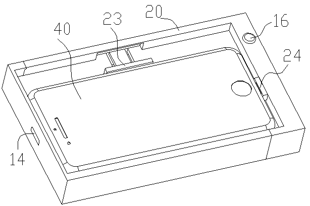 A charging bottom box capable of automatically docking with a mobile phone charging interface