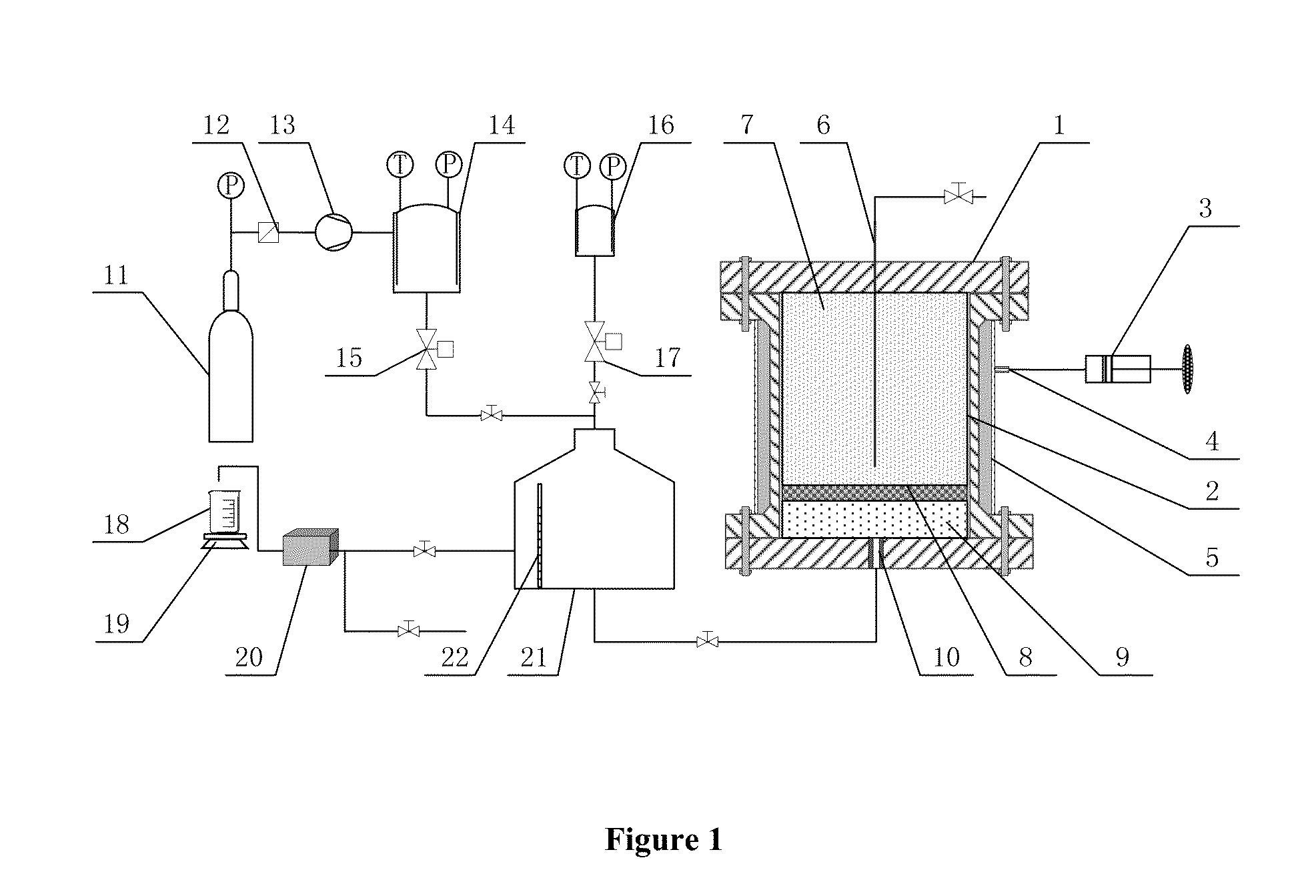 Experimental device for simulating exploitation of natural gas hydrate in permeable boundary layer