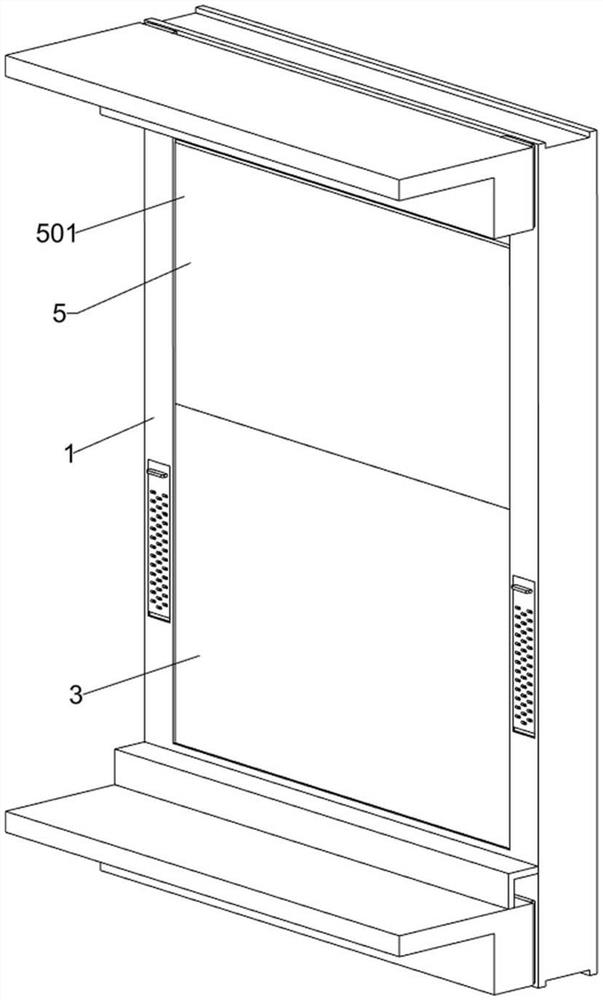 External circulation convection double-layer ventilation curtain wall