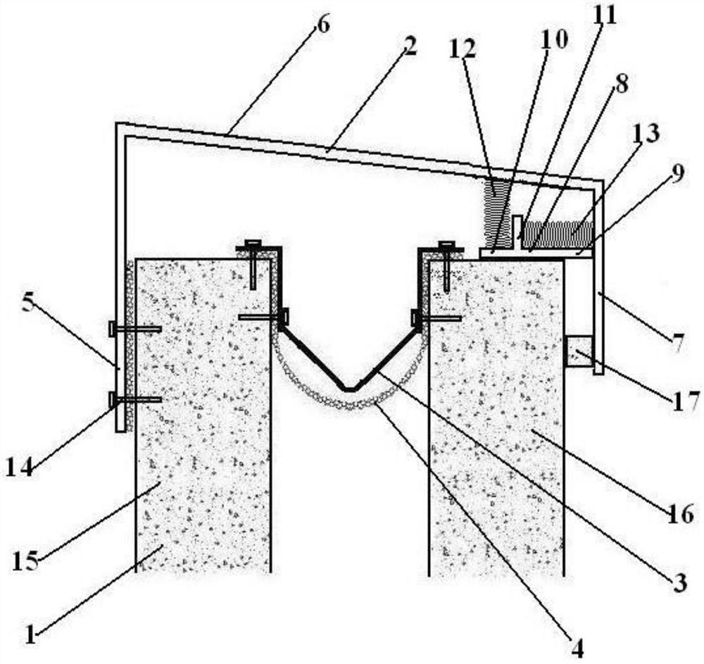 Waterproof and leakage-proof expansion joint for roof