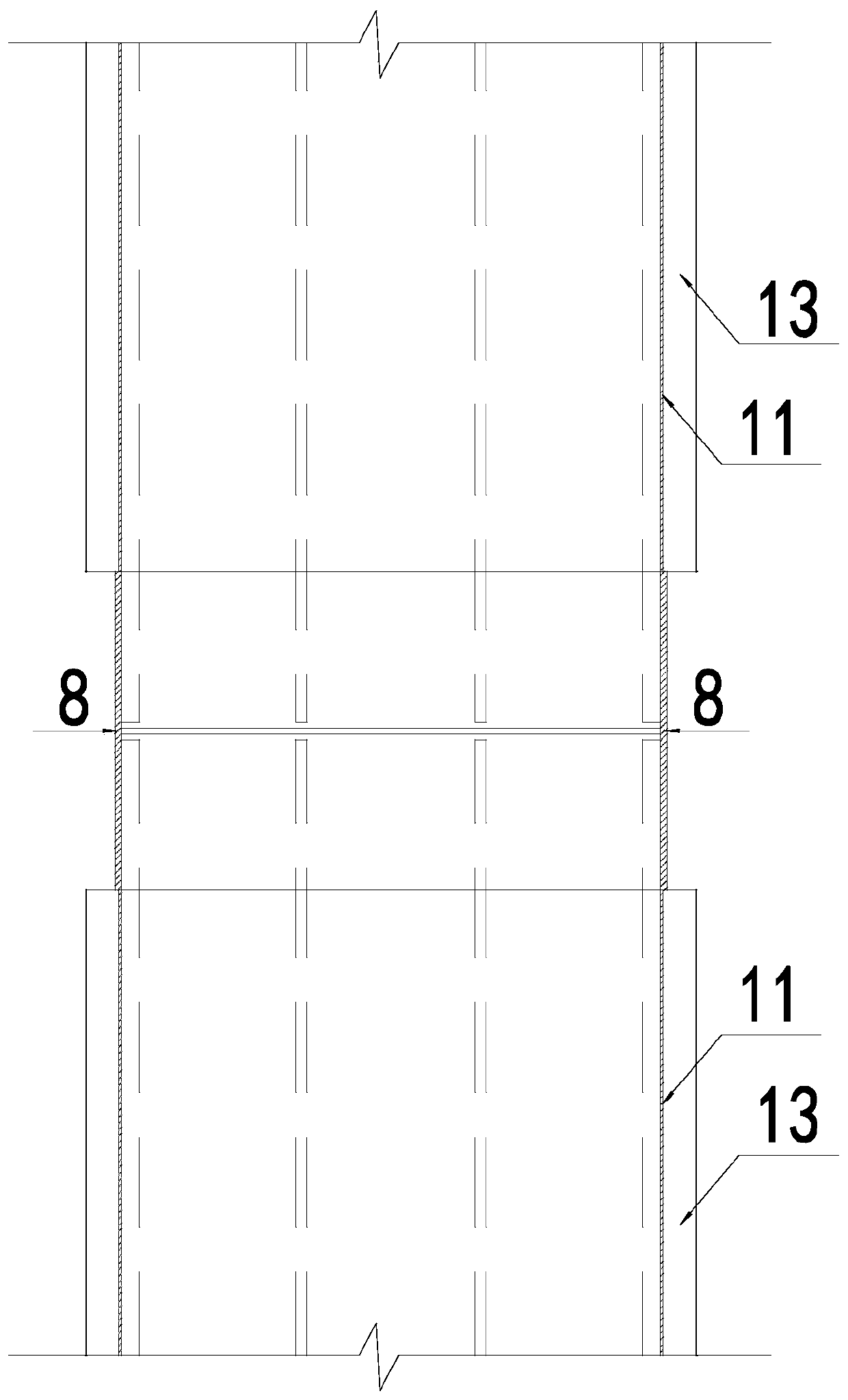 Prefabricated member, structure column, shear wall, semi-prefabricated building structure and construction method thereof
