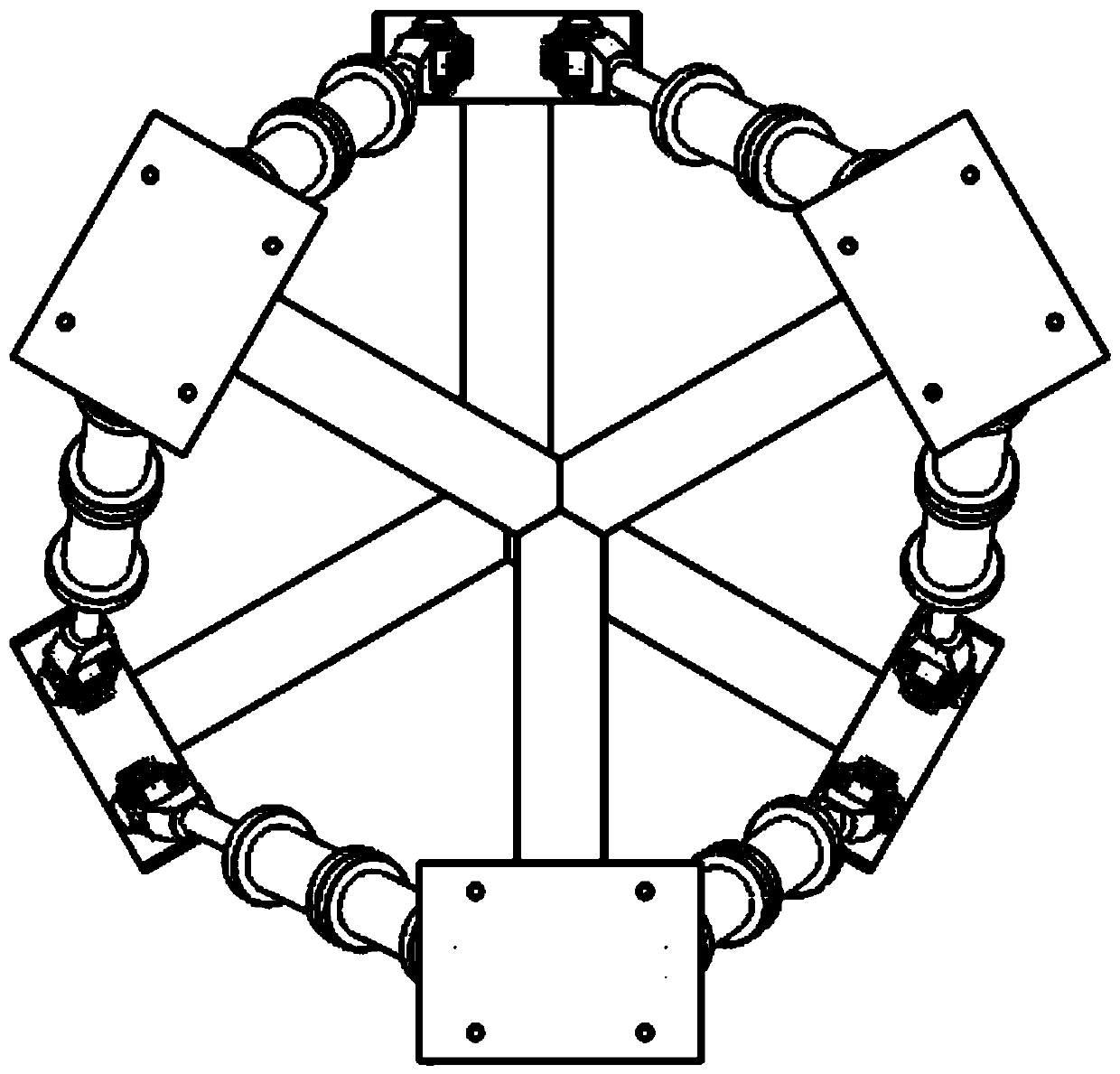 Pneumatic-hydraulic driven six-degree-of-freedom parallel motion platform system for motion simulation