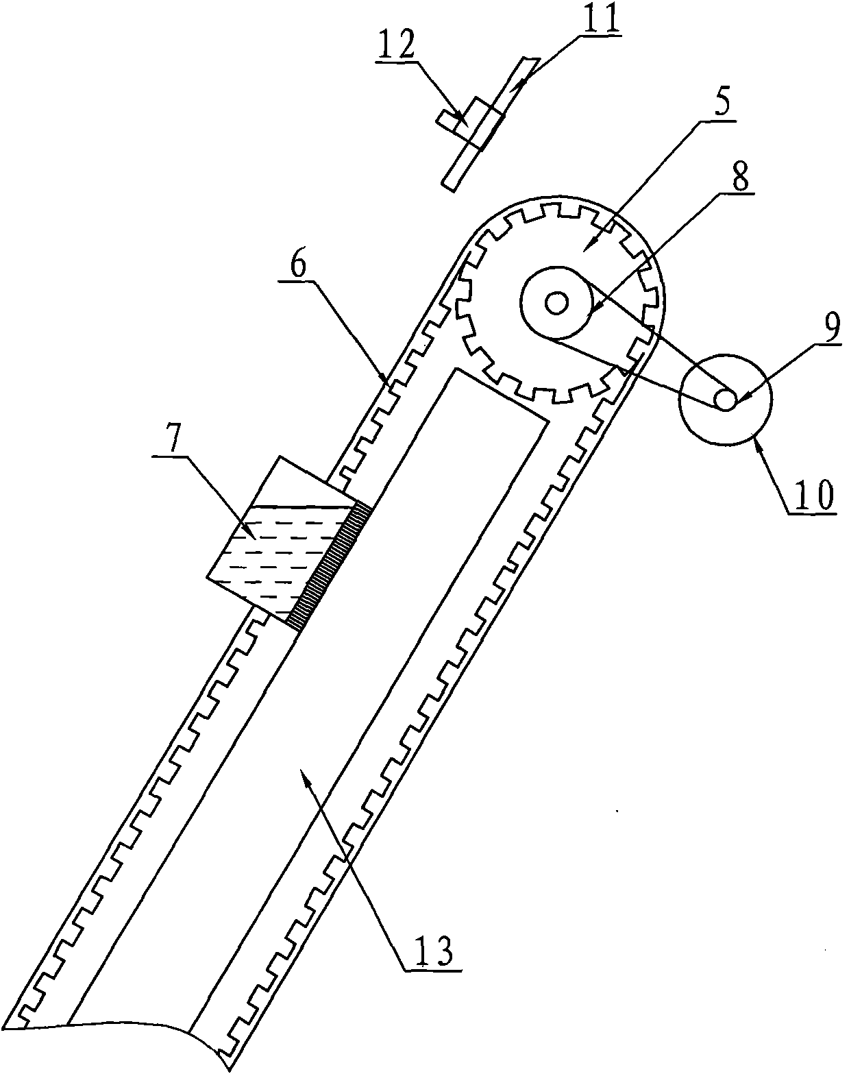 Device for cleaning and cooling glass surface of solar component