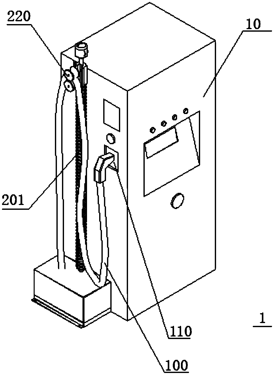 Charging pile and electric vehicle matching device