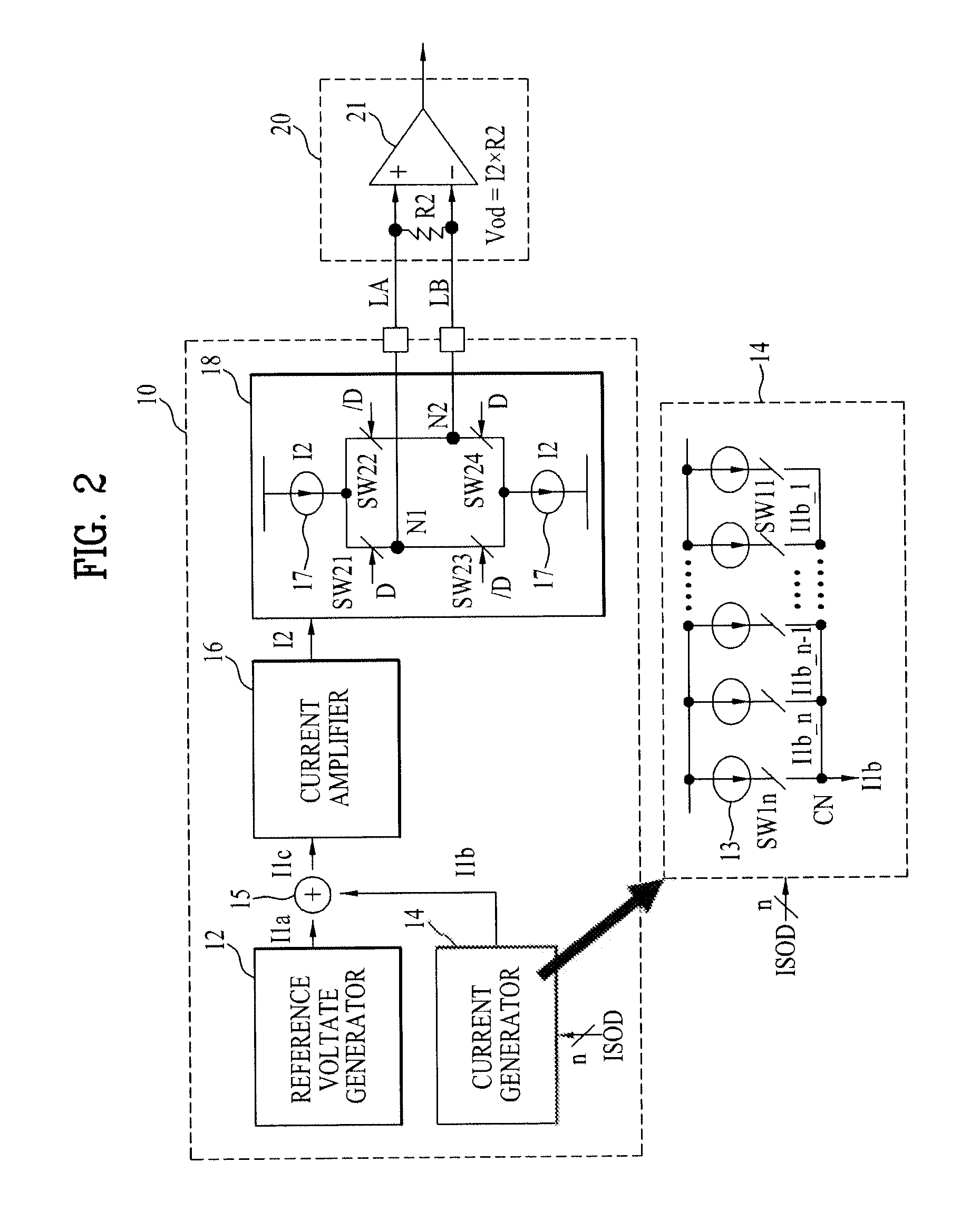 Data transmitting device and flat plate display using the same