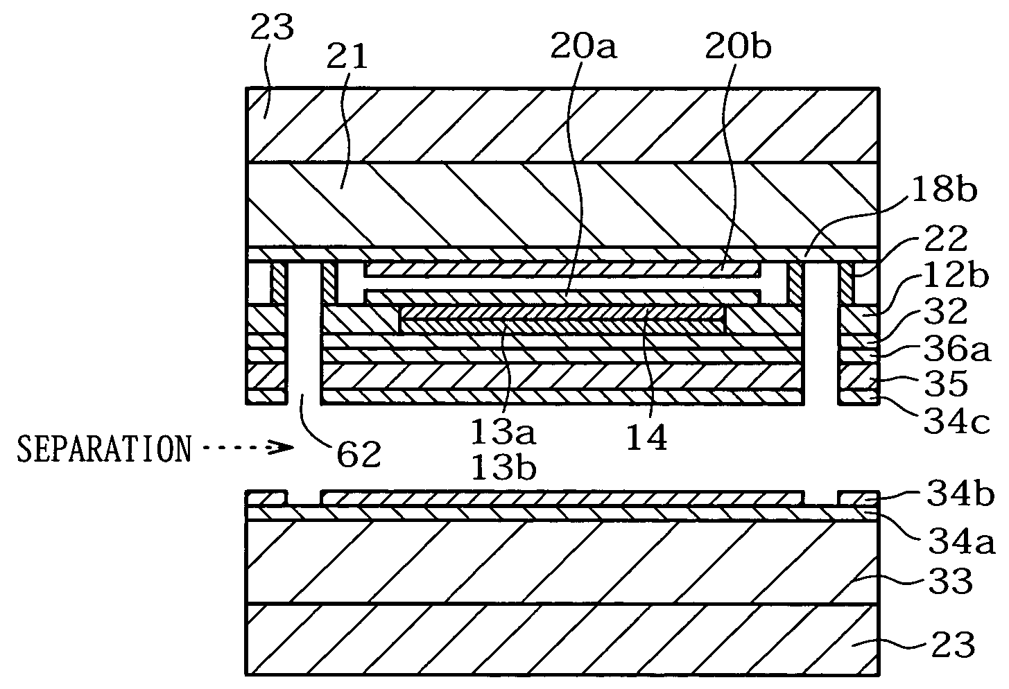 Manufacturing process for ultra slim electrooptic display device unit