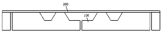 Implementation method of metal cantilever beam structure