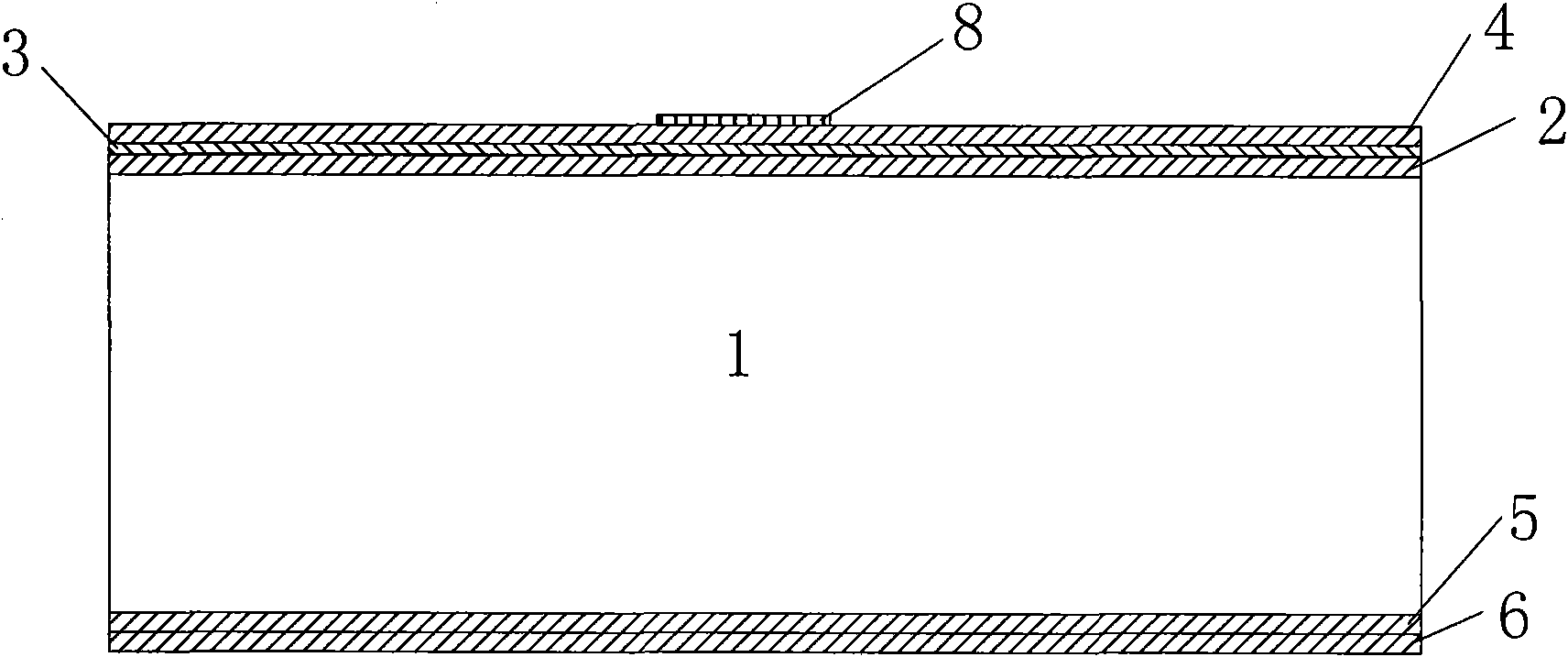 Soft support bridge type silicon micro-piezoelectric microphone chip and prepration method thereof