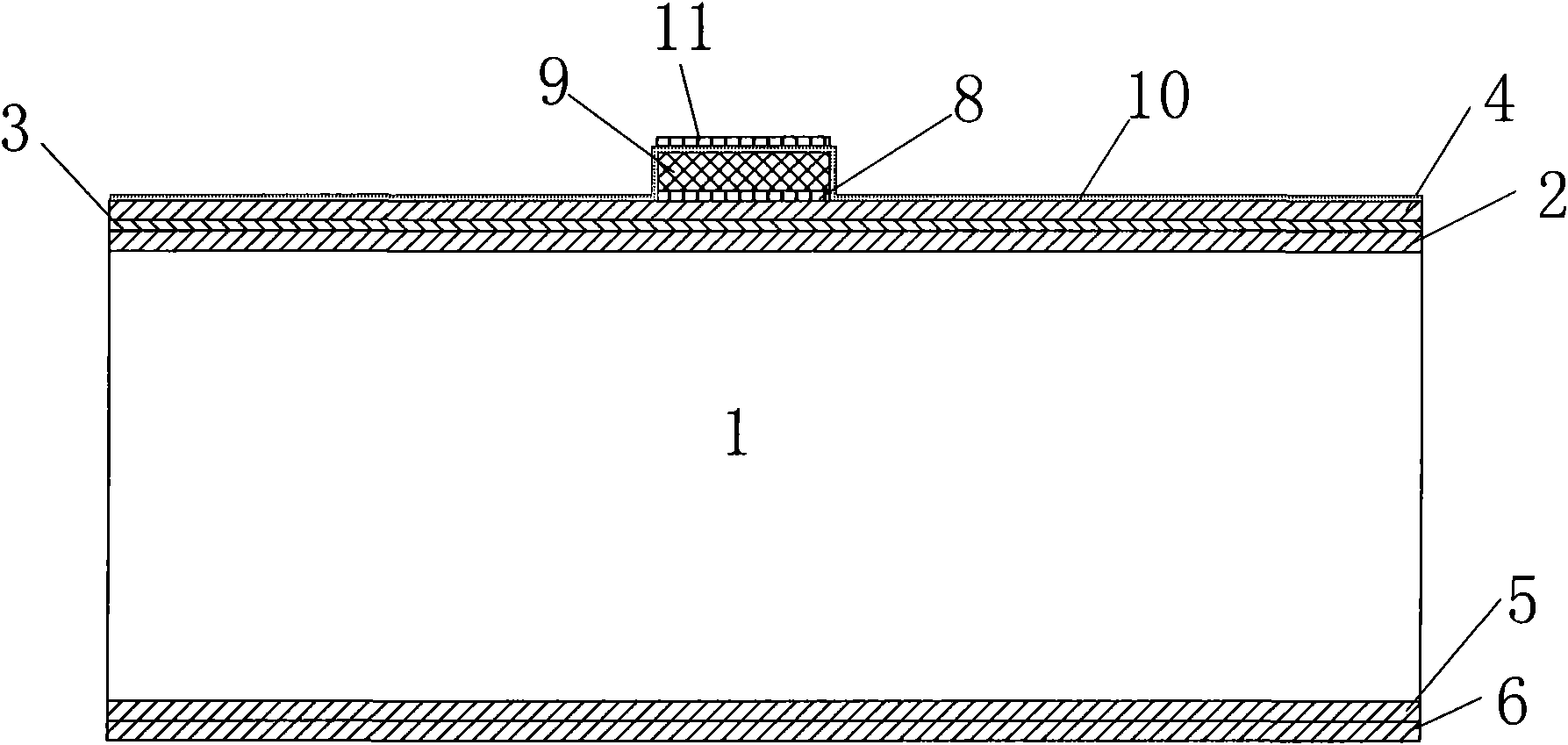 Soft support bridge type silicon micro-piezoelectric microphone chip and prepration method thereof