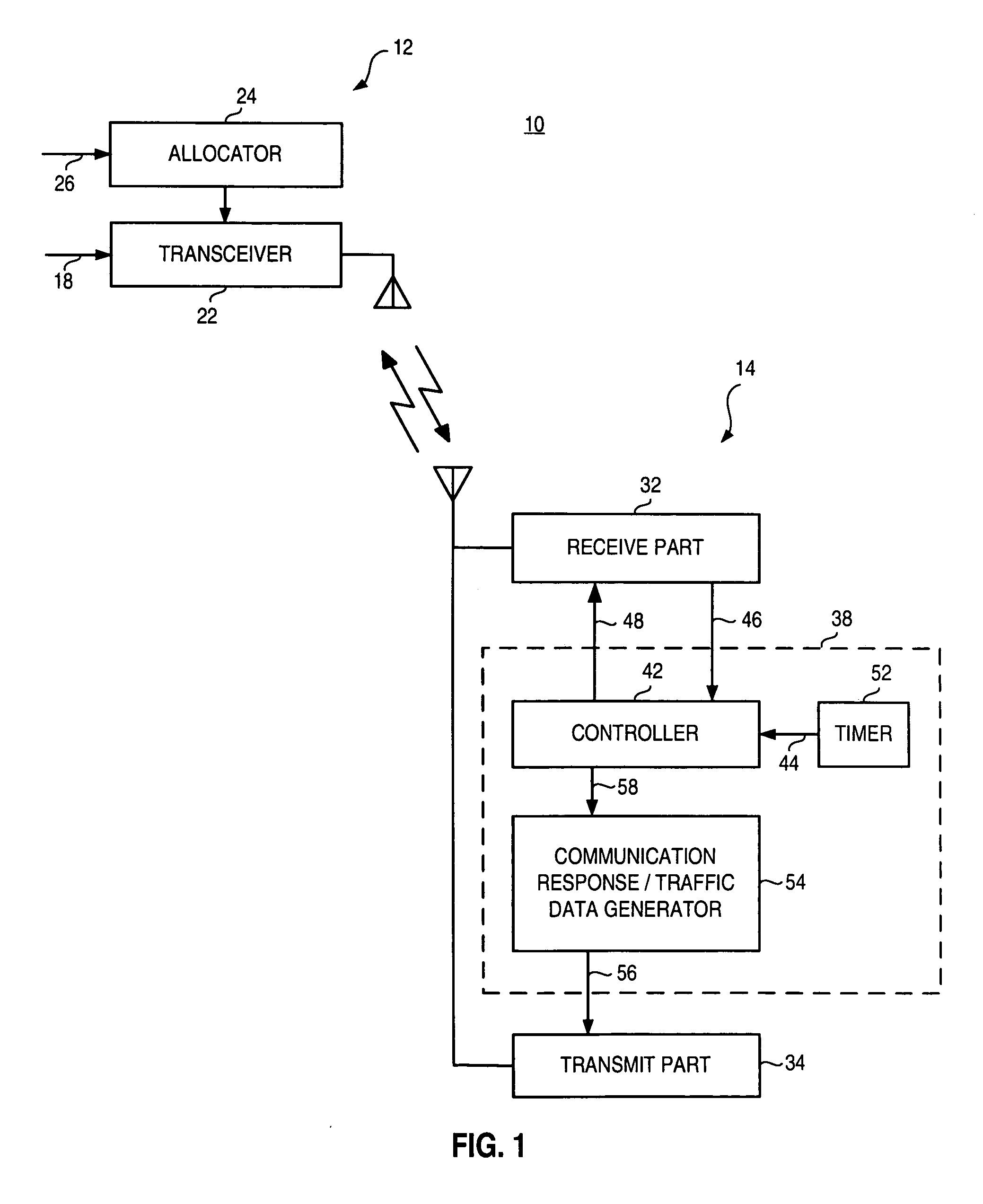 Method and apparatus for enabling transmission of communication response in a slotted radio data communication system