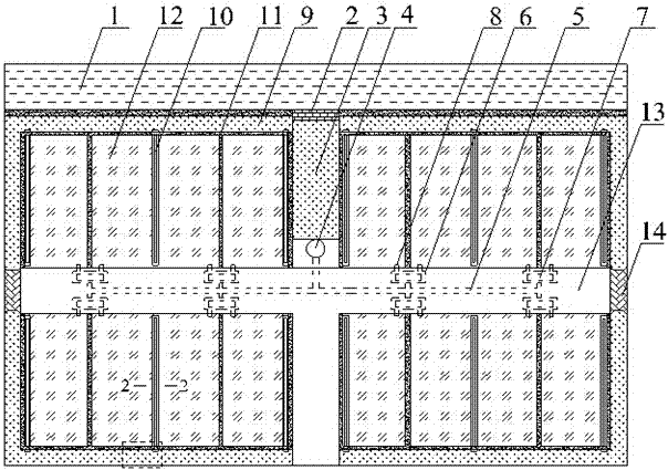 Self-circulation ecological water-saving irrigation and drainage system and drainage method