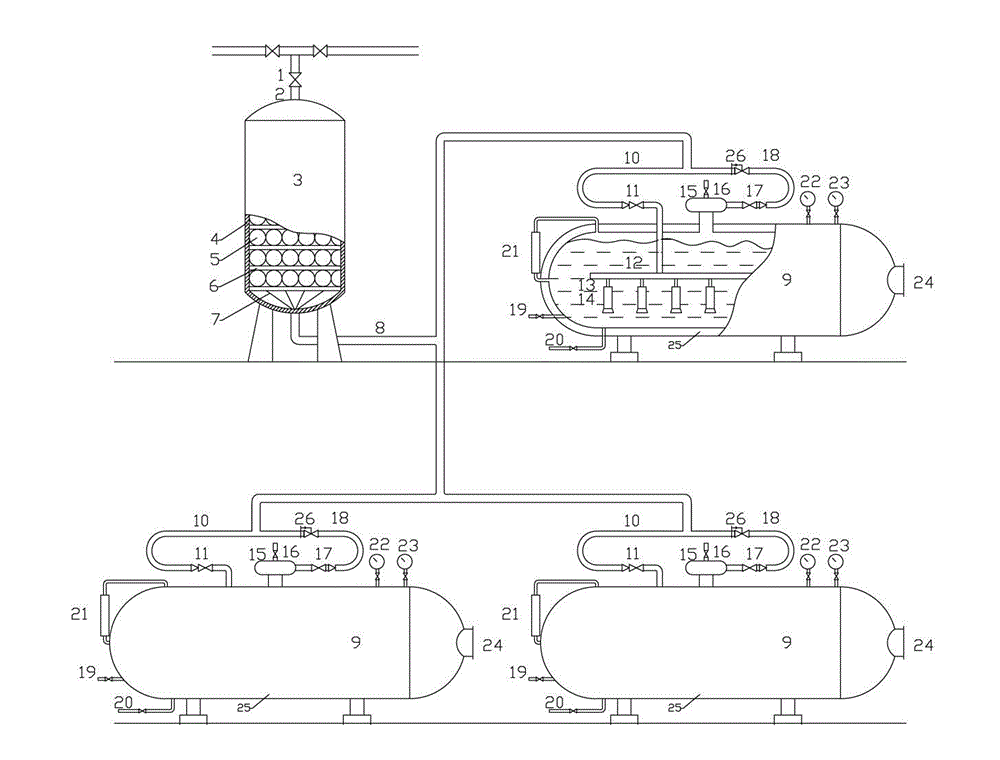 Novel superheated steam storing device and method