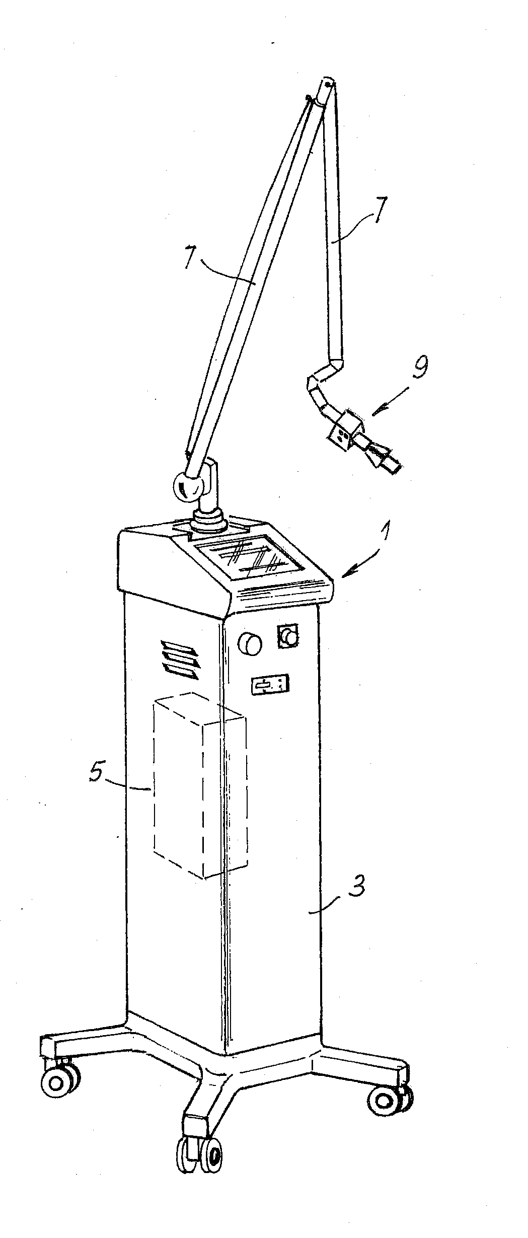 Device and method for skin laser treatment