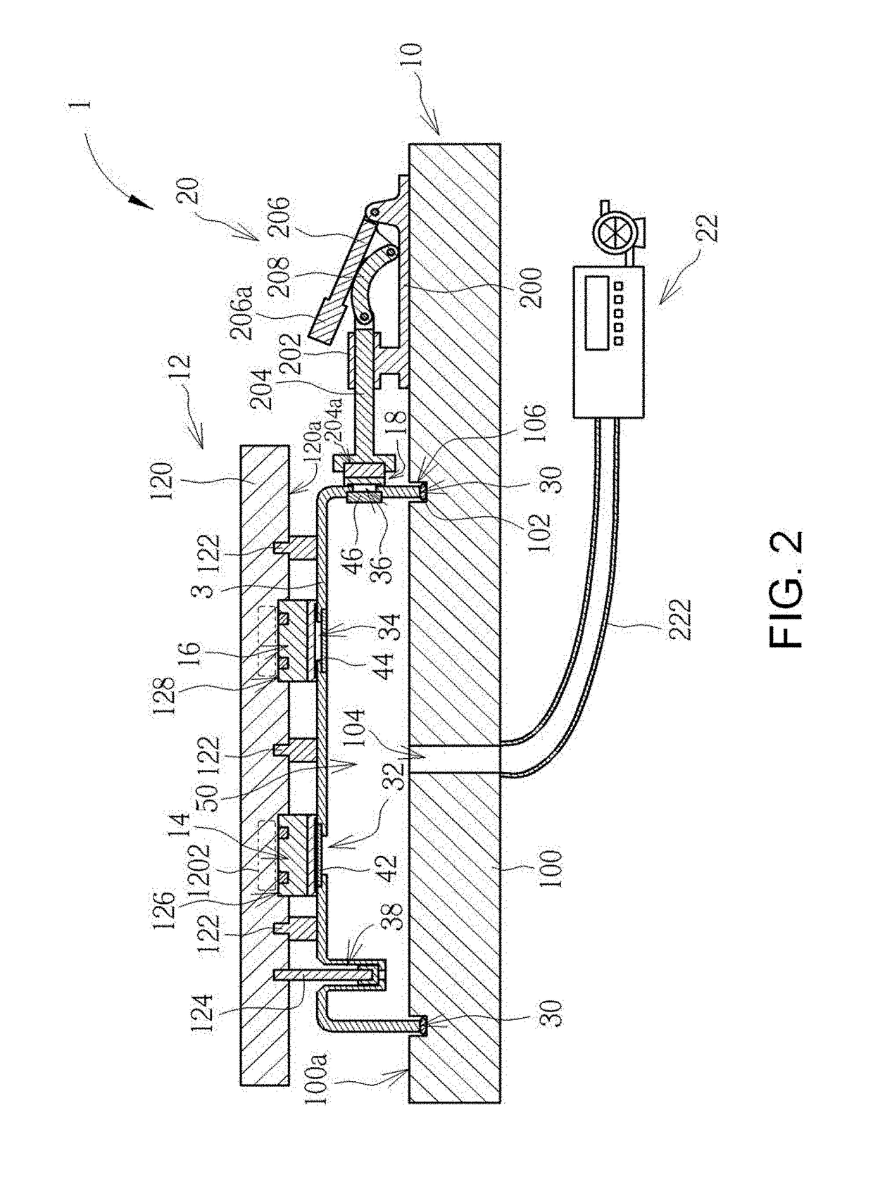 Airtight test apparatus and airtight test method using the same