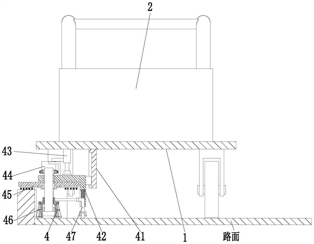 A road surface cleaning and sanitation equipment