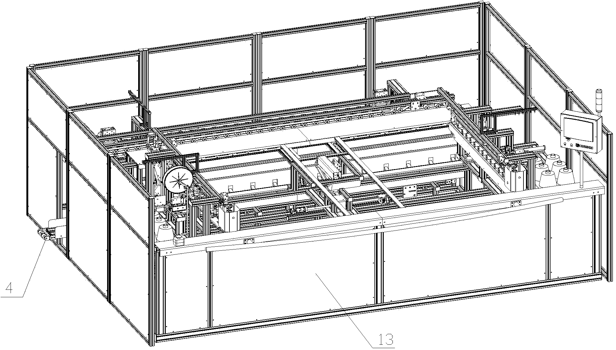 Lamellar cloth sewing machine