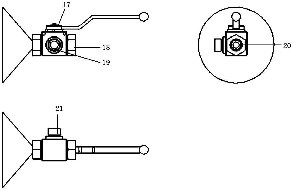 Push type abyssal sediment pressure holding transfer system device