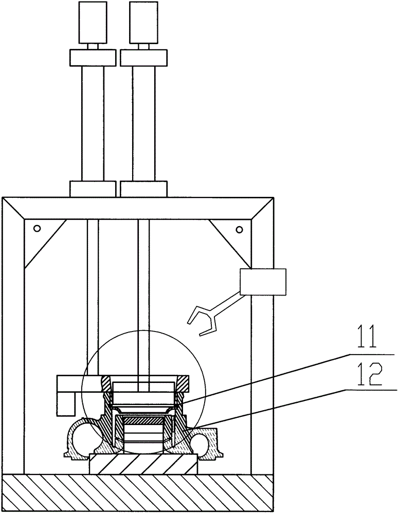Full-automatic assembly machine for clamping spring