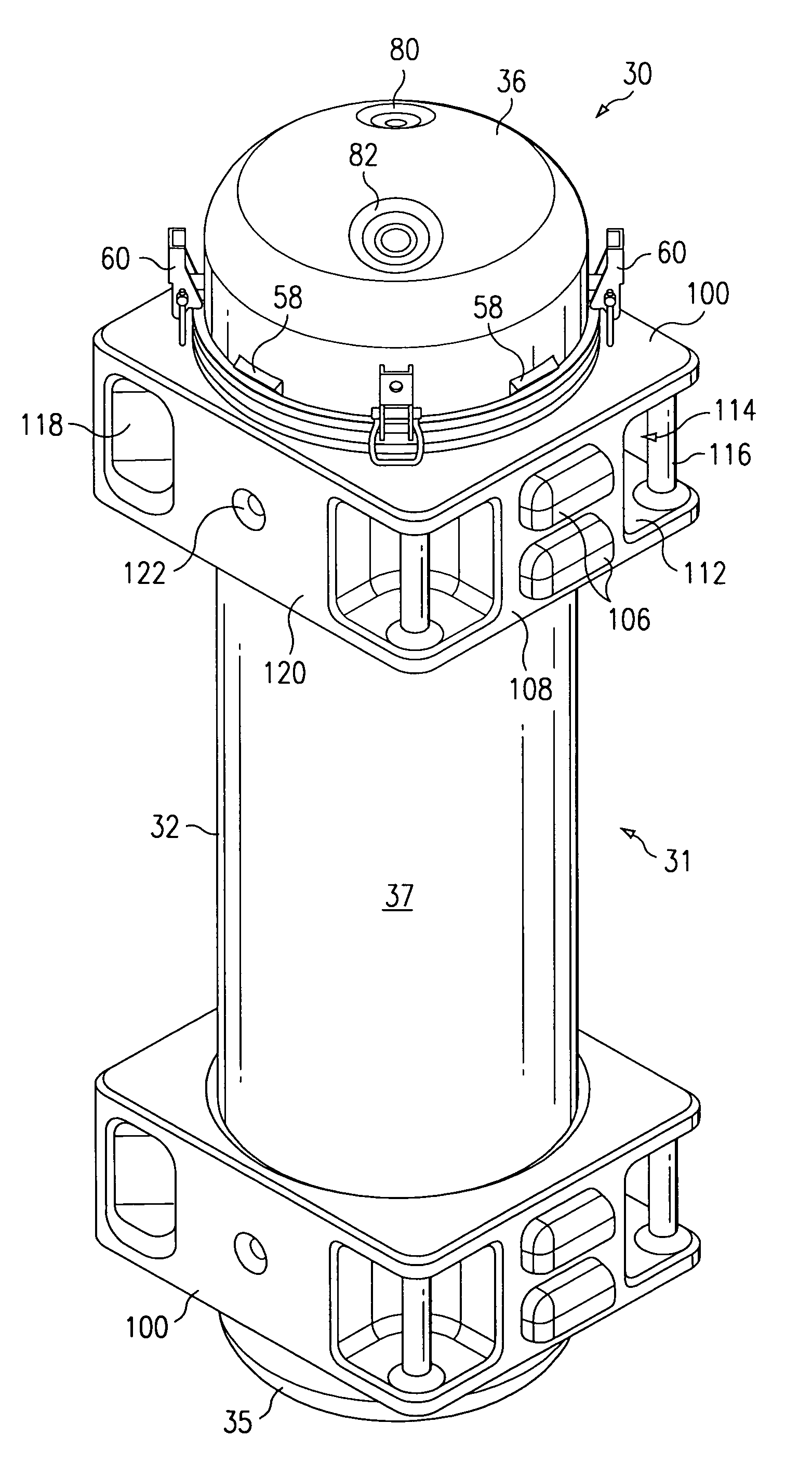 Ammunition shipping and storage container and method