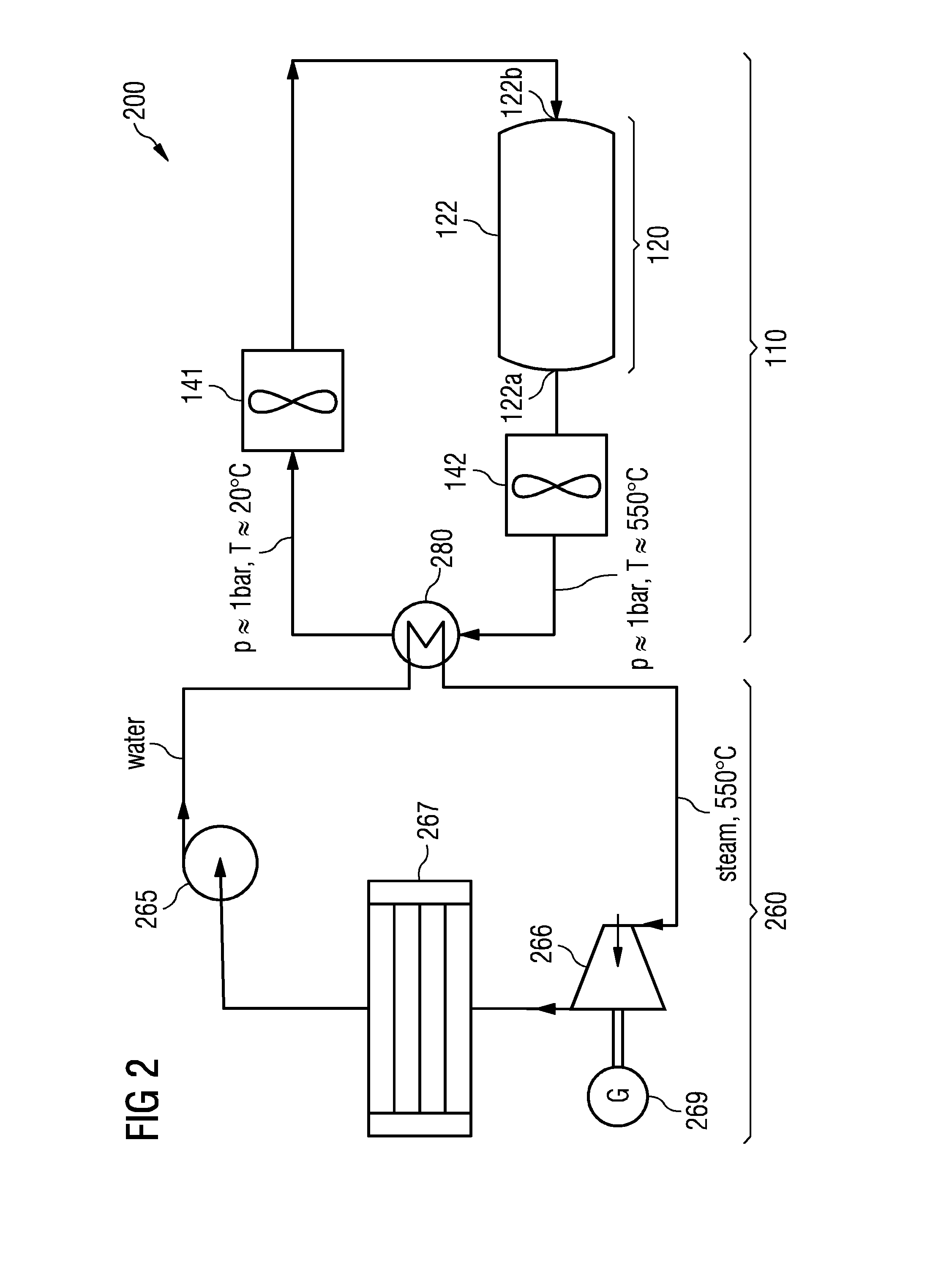 Thermal energy storage and recovery system comprising a storage arrangement and a charging/discharging arrangement being connected via a heat exchanger