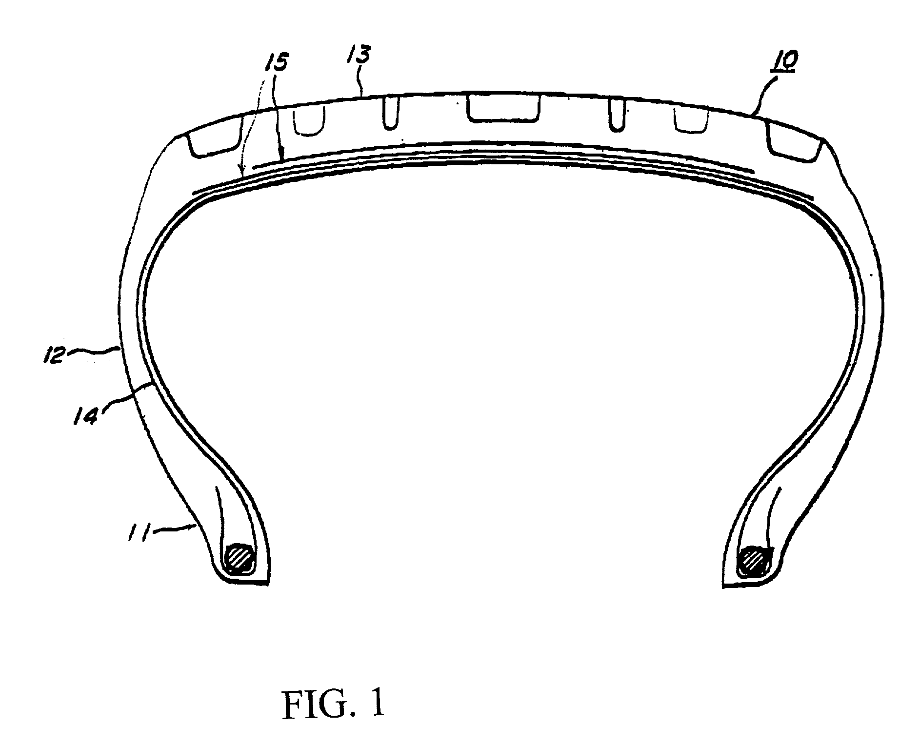 Tire reinforced by an elongate composite element of the monofilament type, and such element