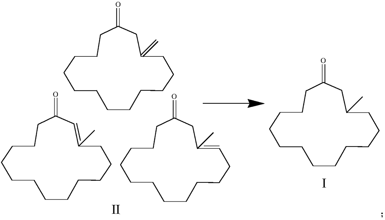 Continuous preparation method of DL-muscone