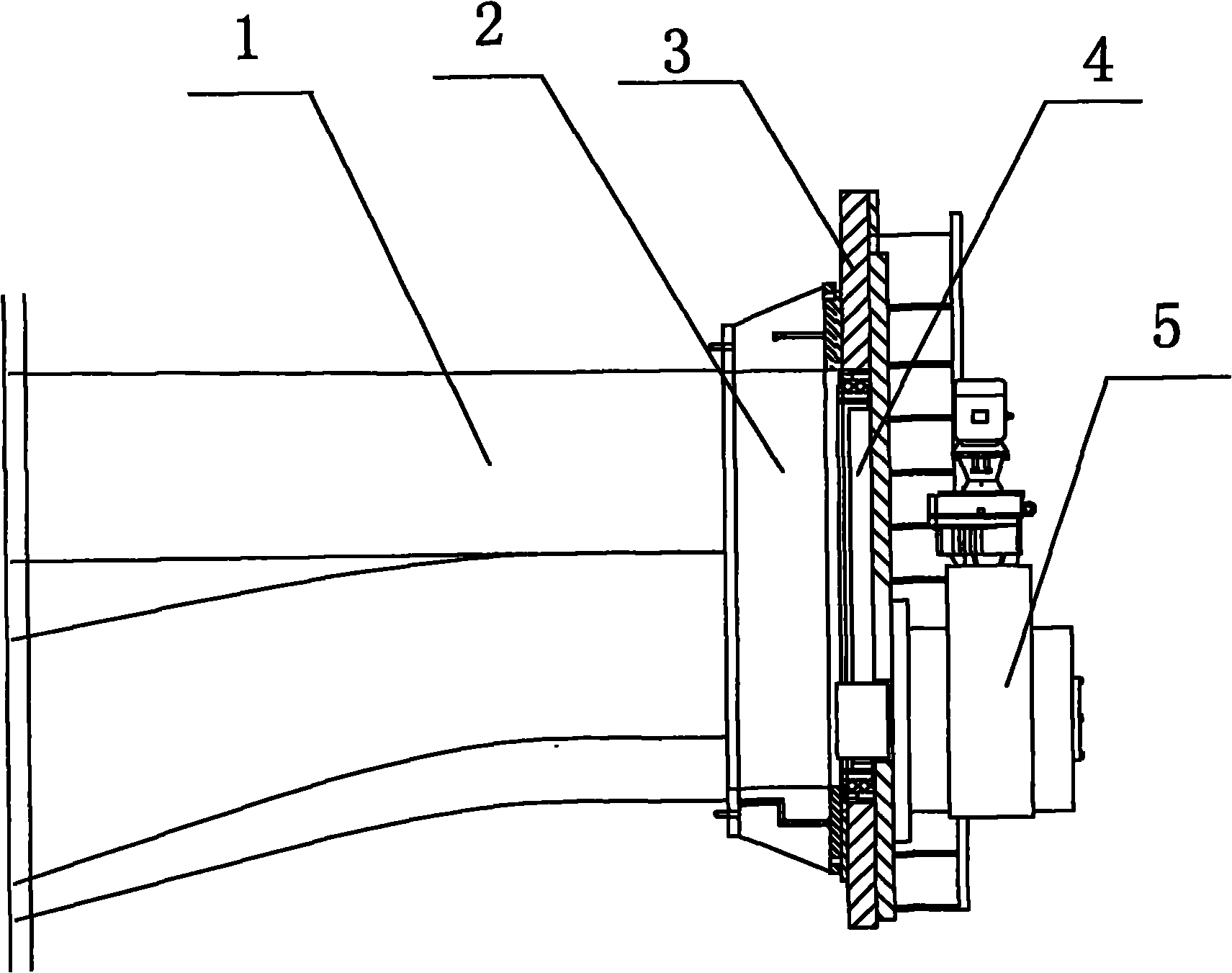Blade rotating device for comprehensive performance test of fan blades
