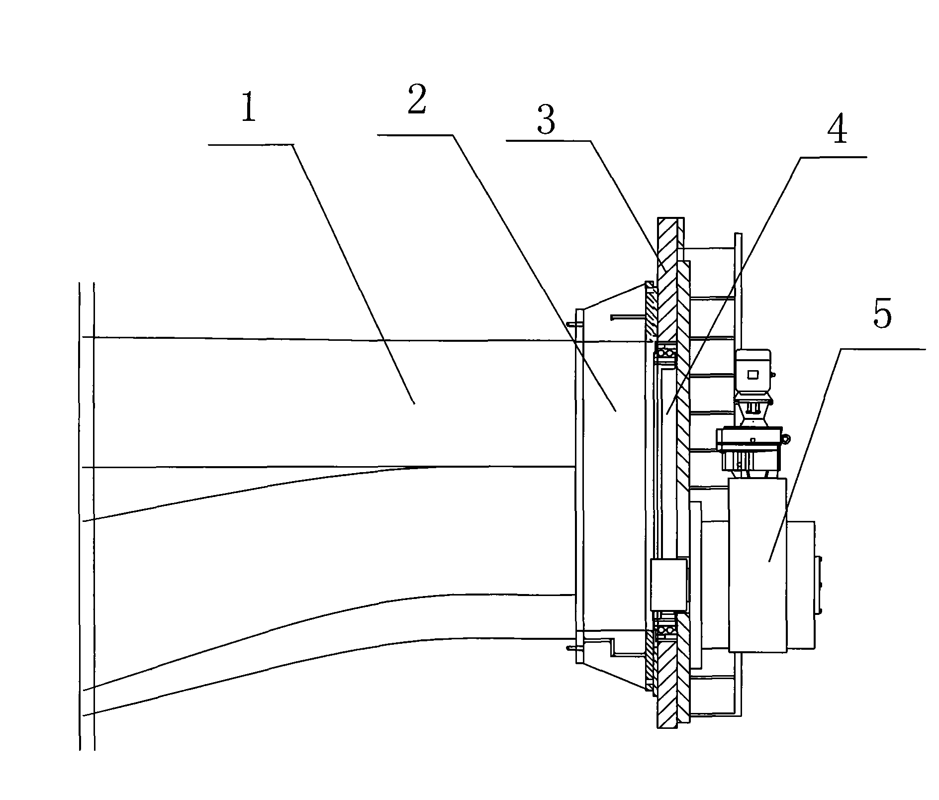 Blade rotating device for comprehensive performance test of fan blades