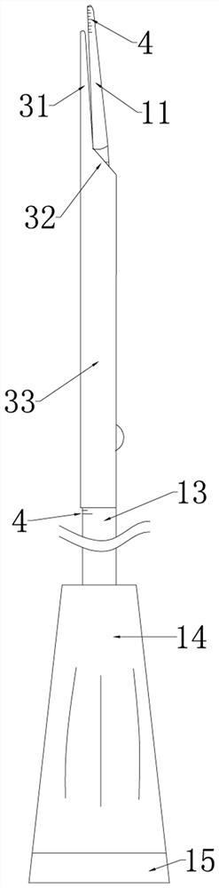 Precise bone chiseling guiding device under two-channel endoscope and using method thereof