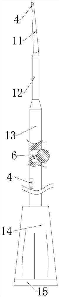 Precise bone chiseling guiding device under two-channel endoscope and using method thereof