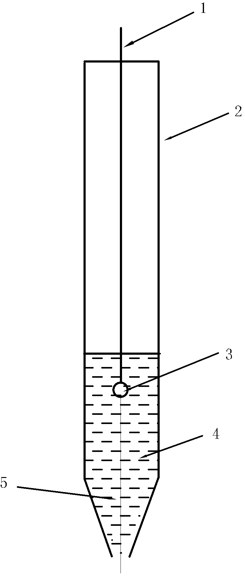 Simple and easy preparation method of ultra-micro electrode