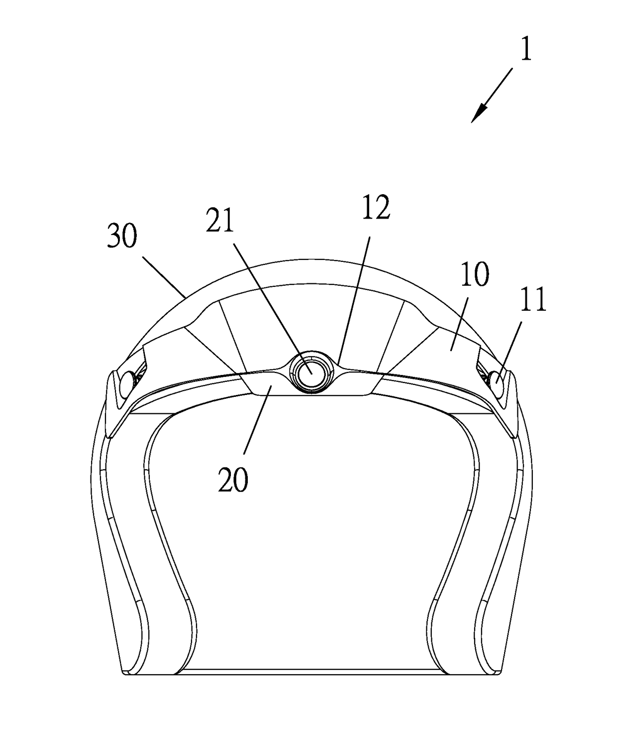 Structure for fixing riding recorder with helmet visor fastener
