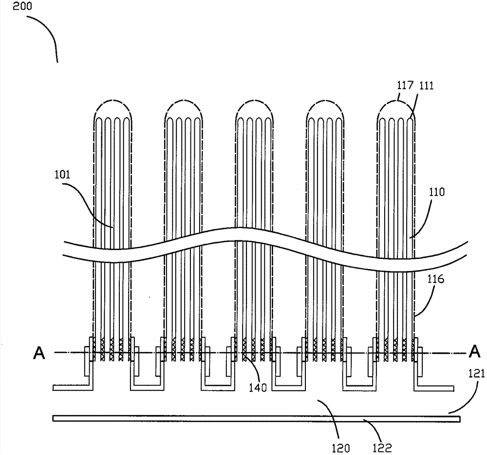 Membrane filter with waterweed type double filtration function
