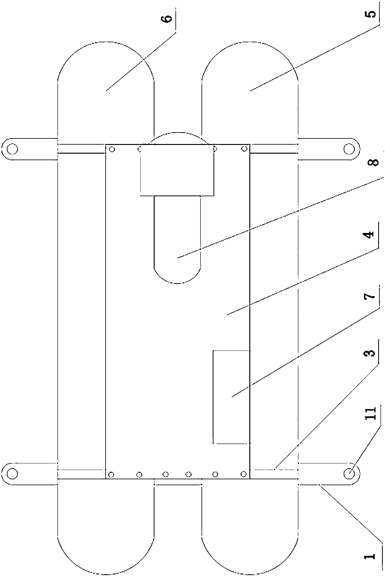 Splicing and assembling type heat pump base