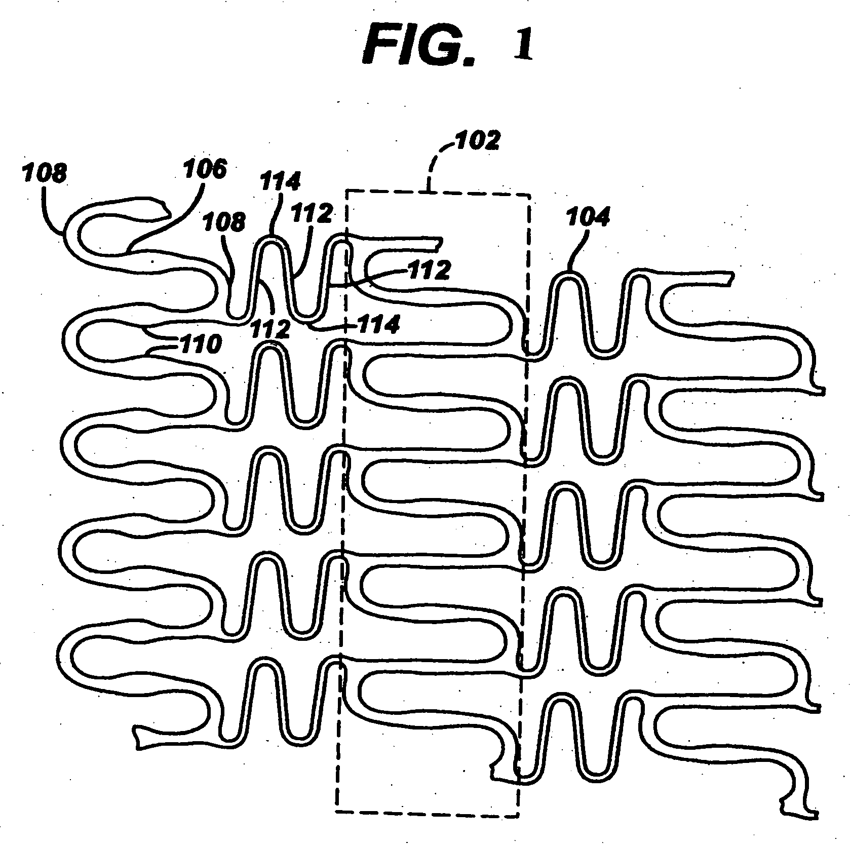 Polymeric stent having modified molecular structures in the flexible connections