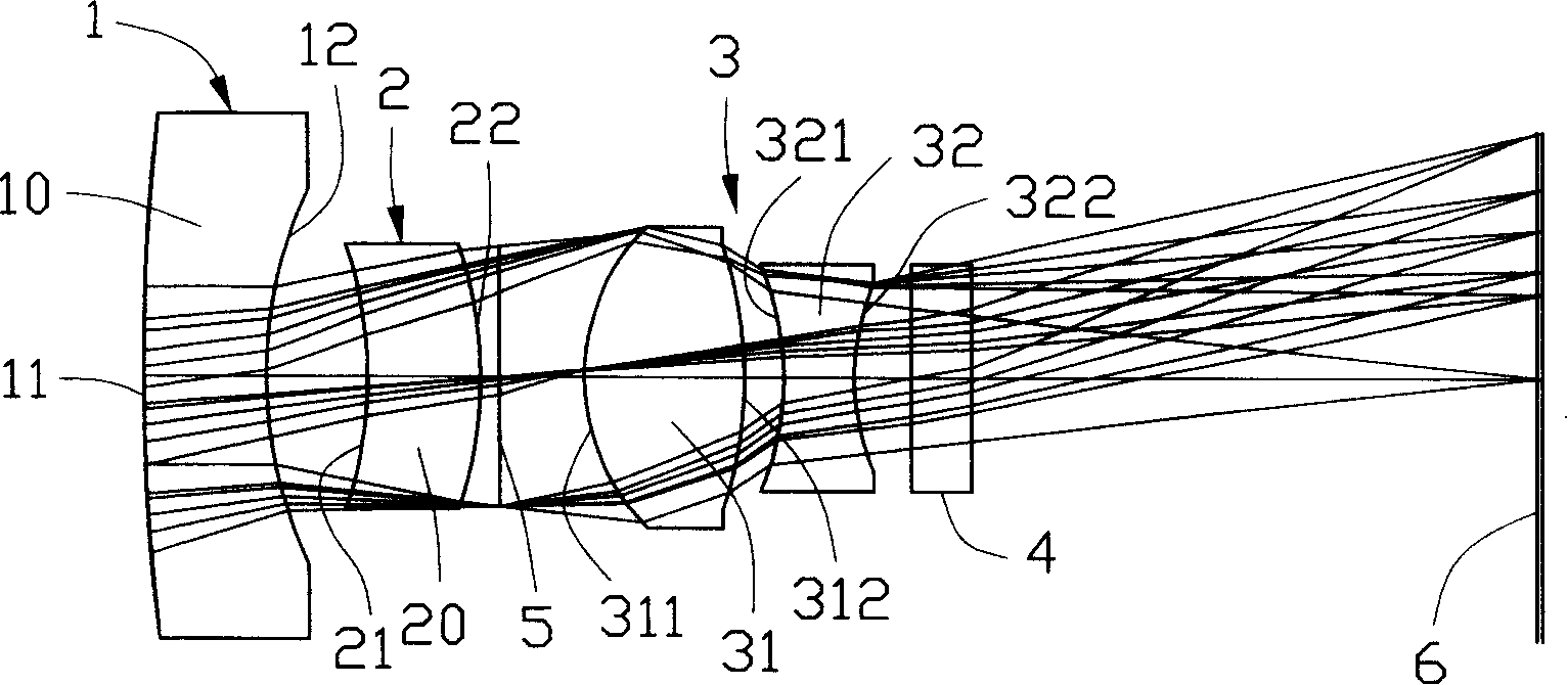 Varifocus camera lens