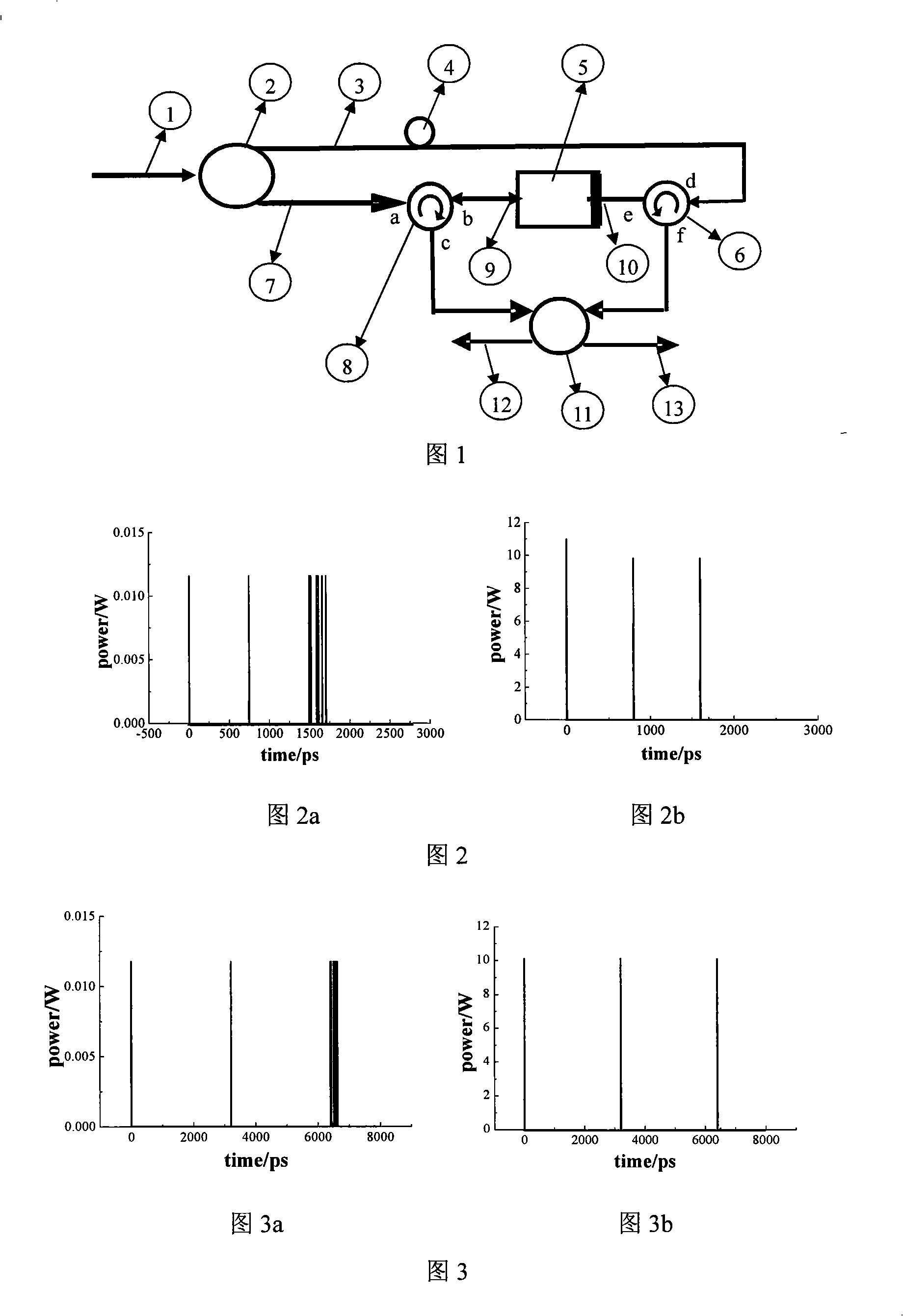 Optical packet head extracting structure used for asynchronous optical packet switching network