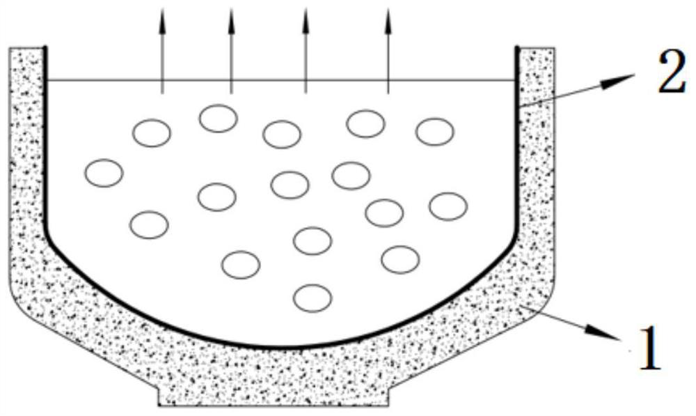 C/SiC composite material crucible containing alpha-Al2O3 coating