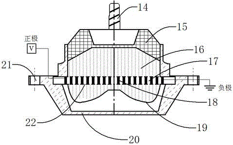 A semi-active suspension device for an engine