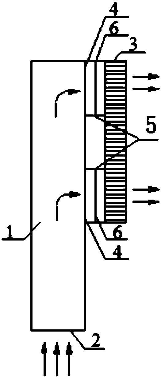 Plenum chamber with reverse speed distribution