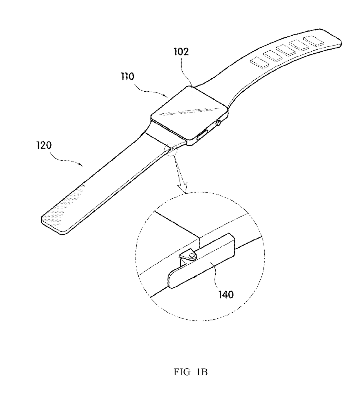 Wearable smart device having flexible semiconductor package mounted on a band
