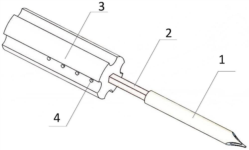 Dismounting and mounting device for slotted countersunk head nut of aircraft canopy