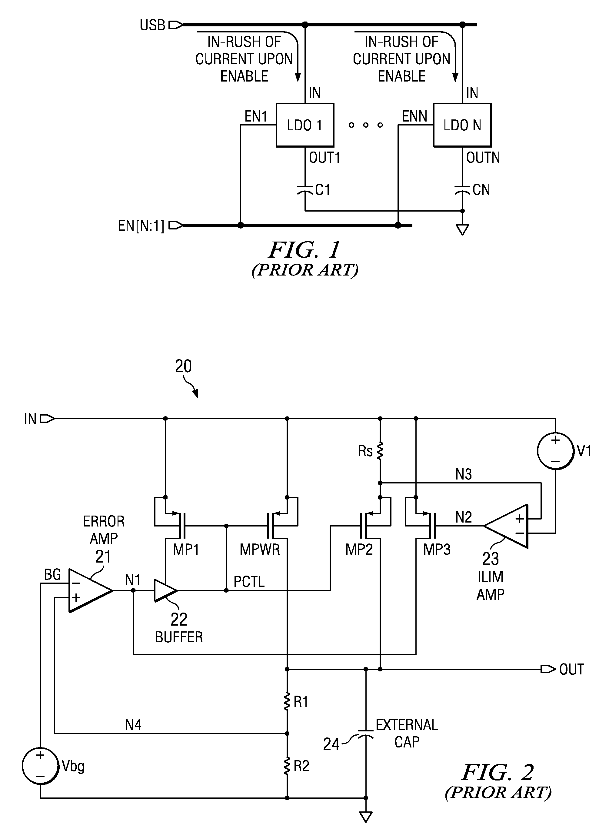 Soft-start circuit and method for low-dropout voltage regulators