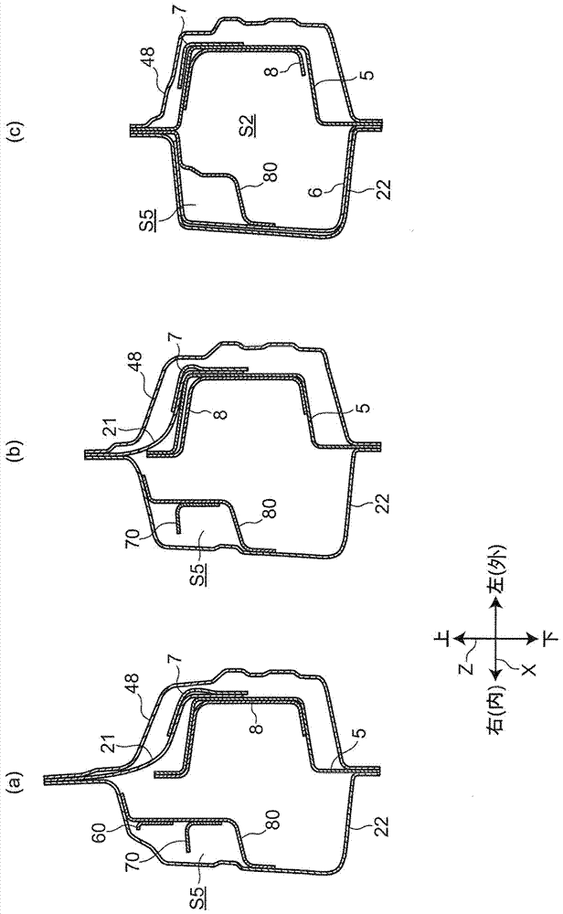 Side body structure of vehicle