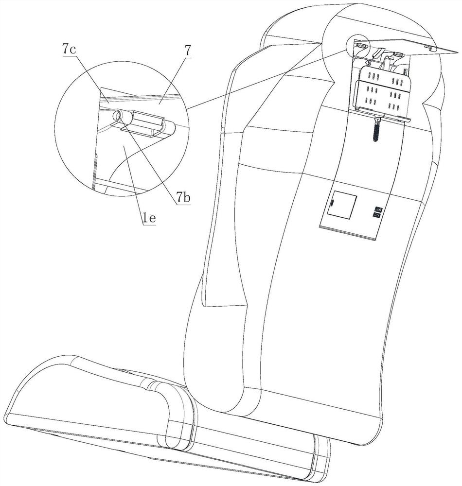 Seat with handheld multimedia brace