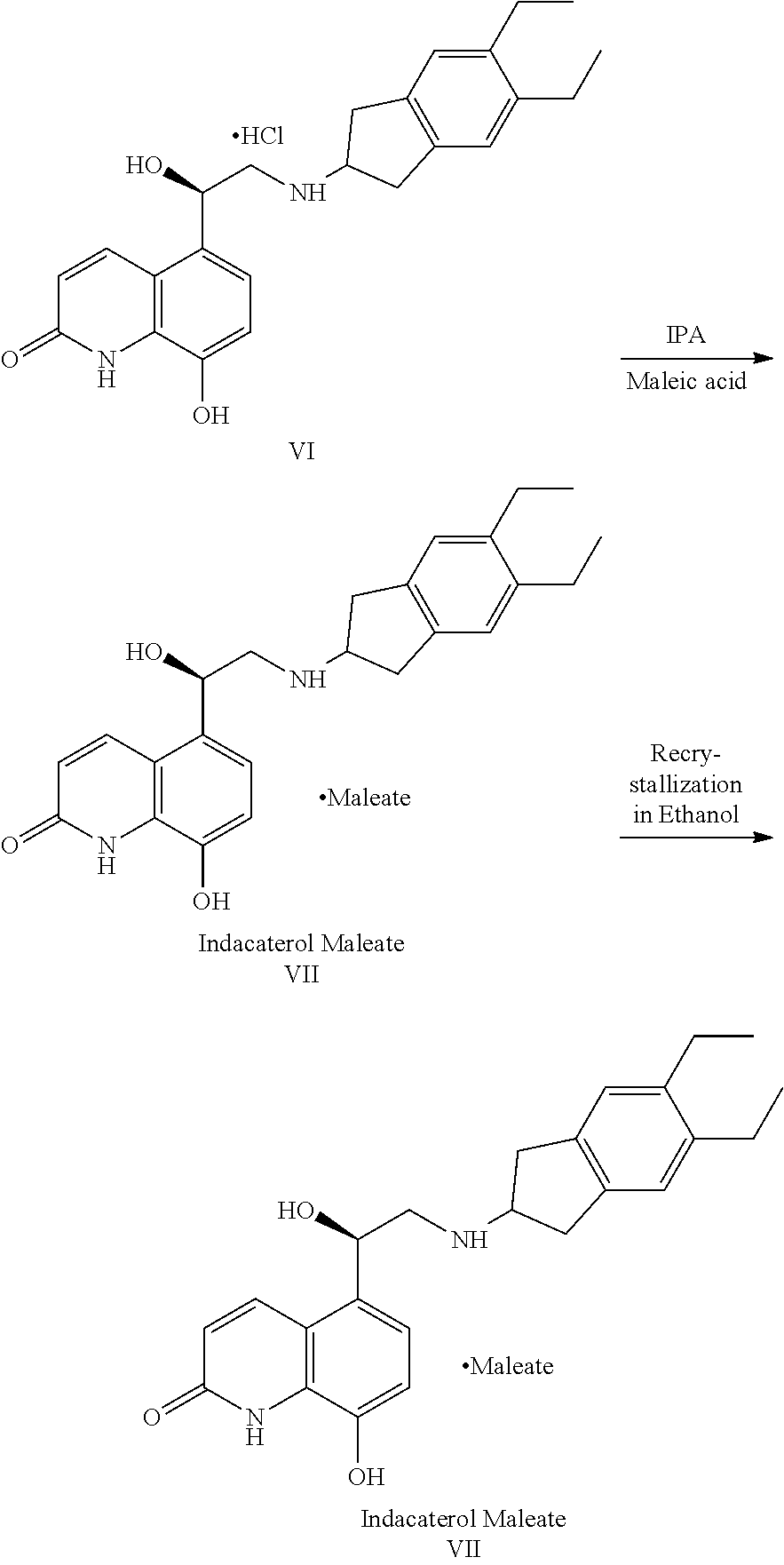 Process for preparation of indacaterol or its pharmaceutically acceptable salts