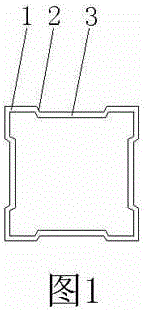 Reinforced square steel tube