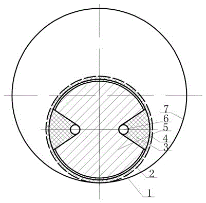 An explosive combination device for directional cutting blasting in open-pit mines